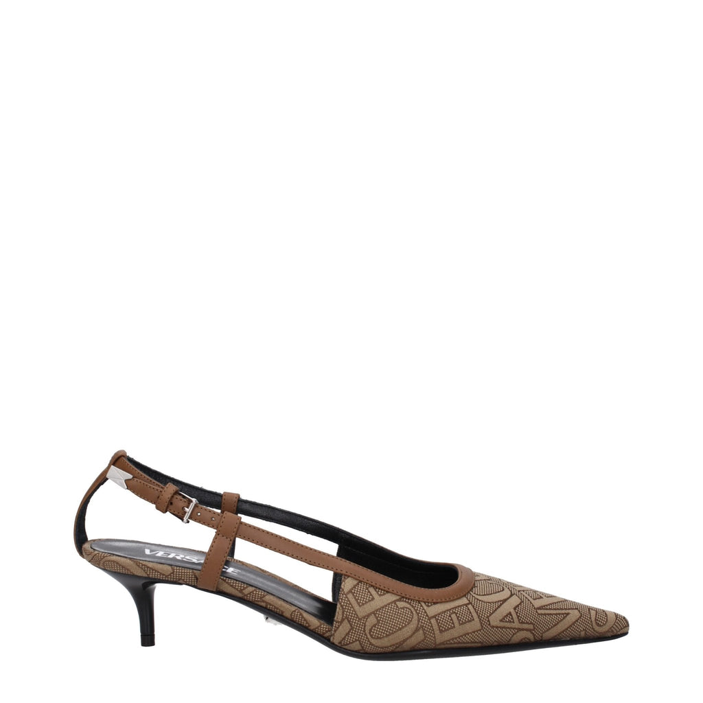 Versace Beige Fabric Sandal - Beyzy Store - Versace