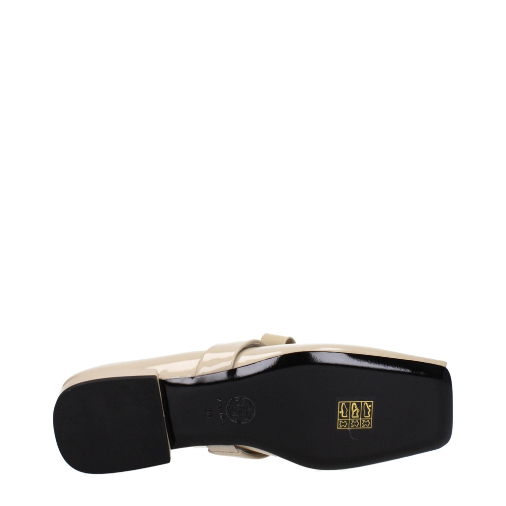 Versace Beige Leather Ballet Flat - Beyzy Store - Versace