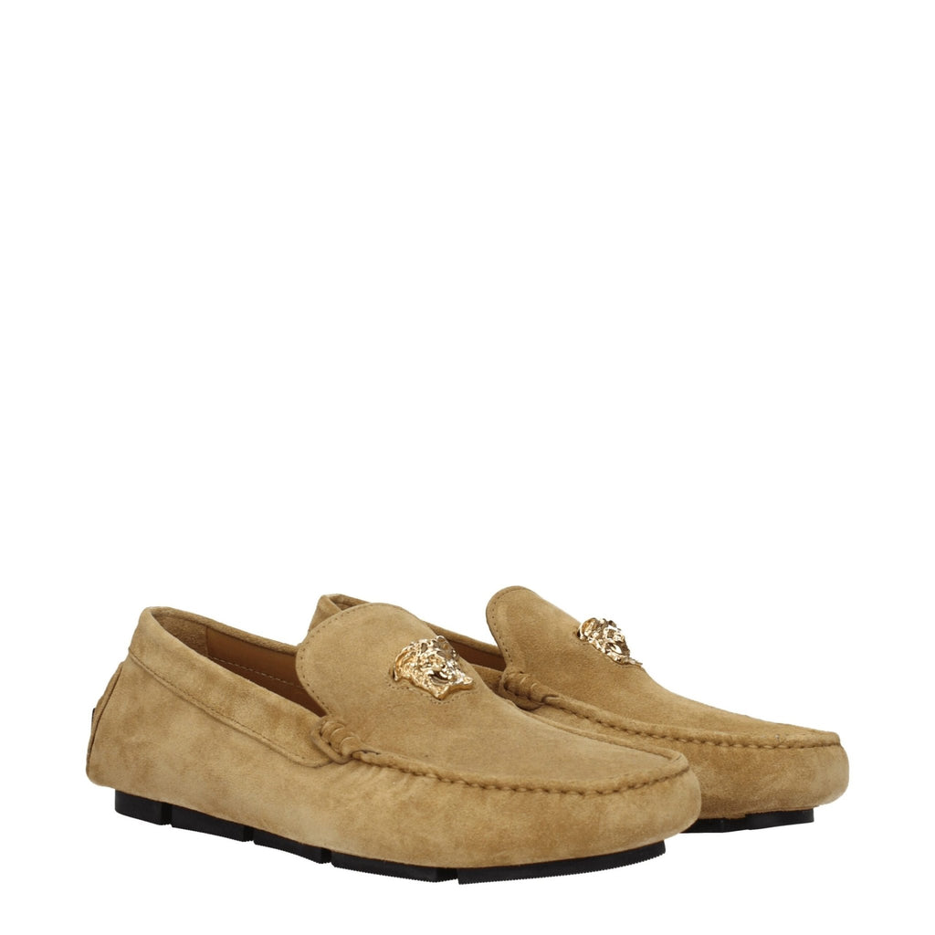 Versace Beige Leather Loafer - Beyzy Store - Versace