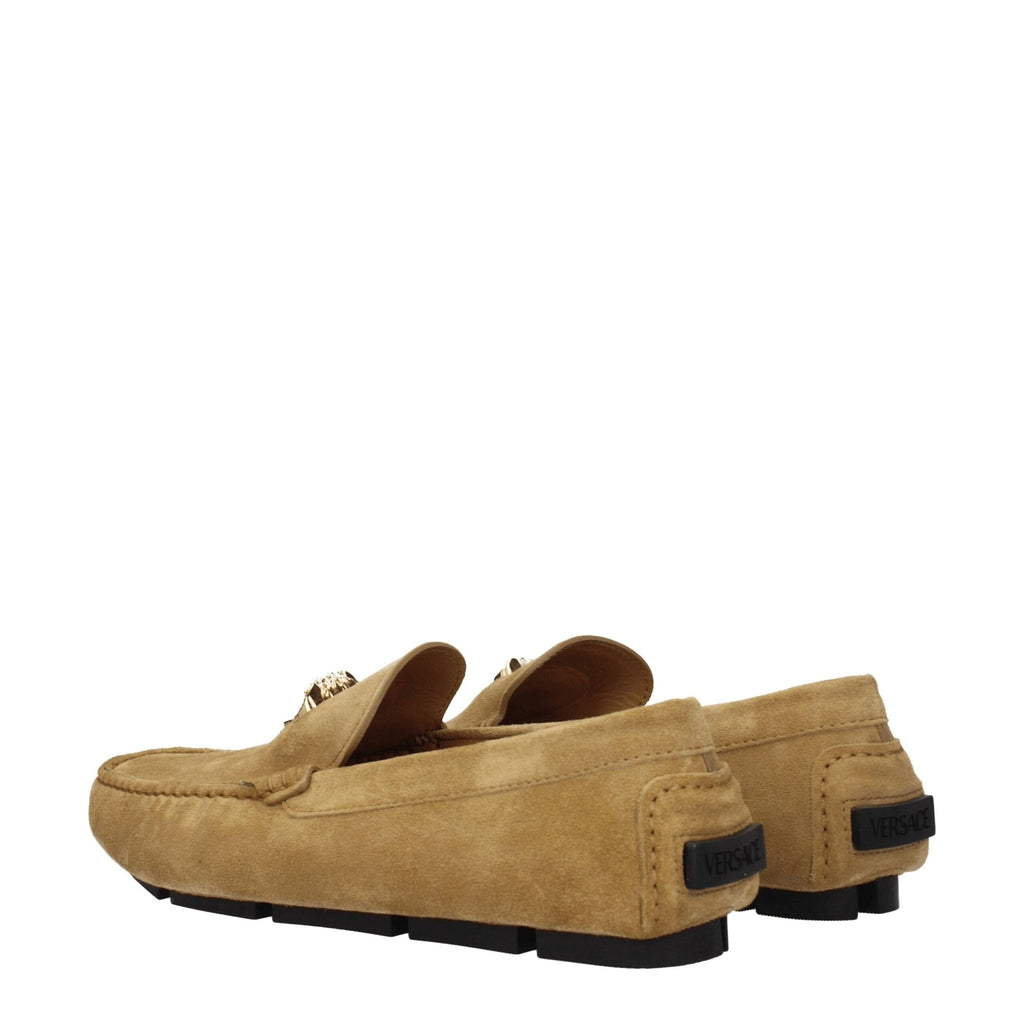 Versace Beige Leather Loafer - Beyzy Store - Versace