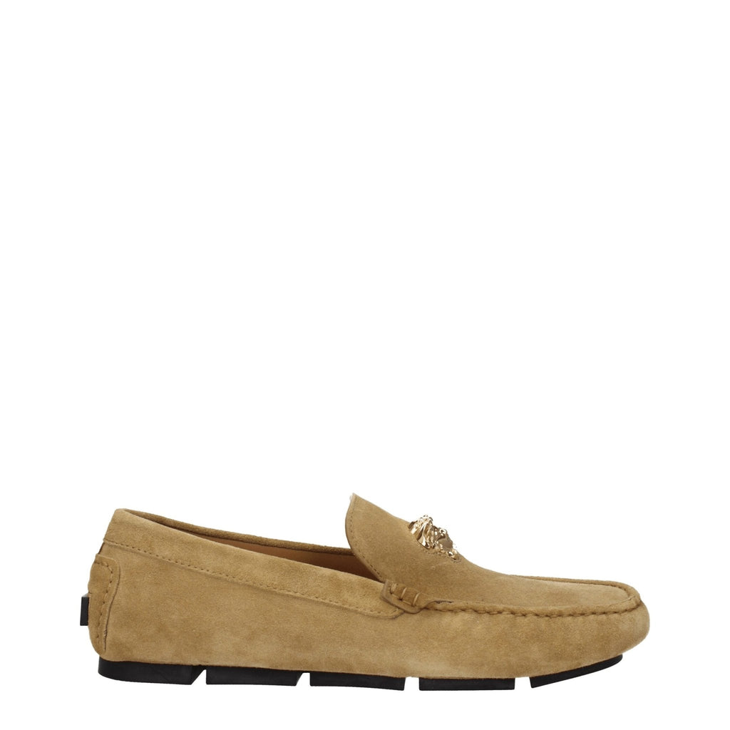 Versace Beige Leather Loafer - Beyzy Store - Versace