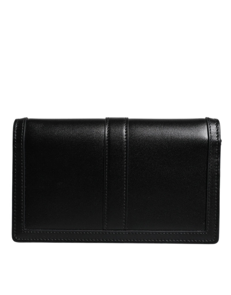 Versace Black Calfskin Leather Chain Strap Shoulder Crossbody Bag - Beyzy Store - Versace