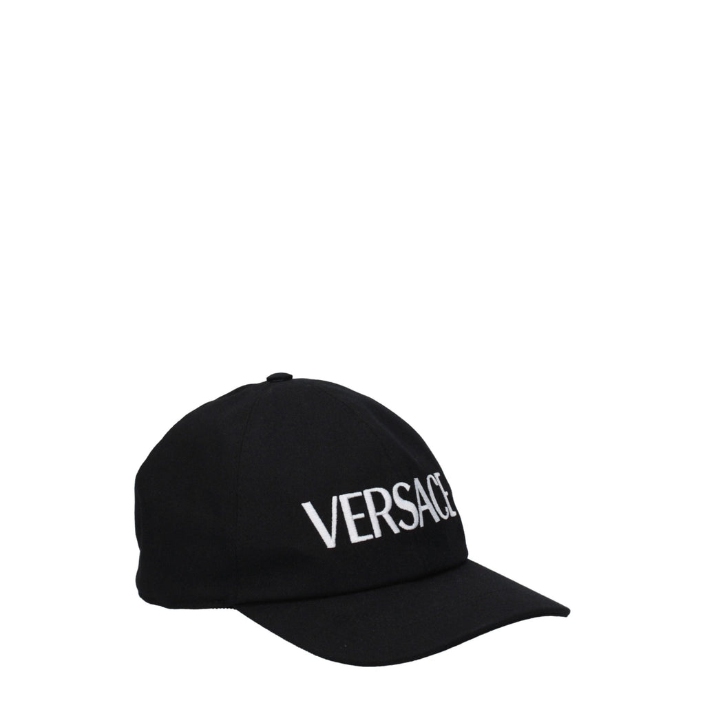 Versace Black Cotton Hat - Beyzy Store - Versace