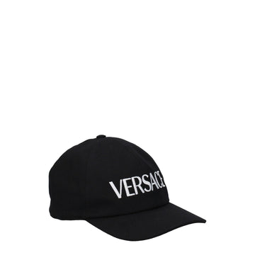 Versace Black Cotton Hat - Beyzy Store - Versace