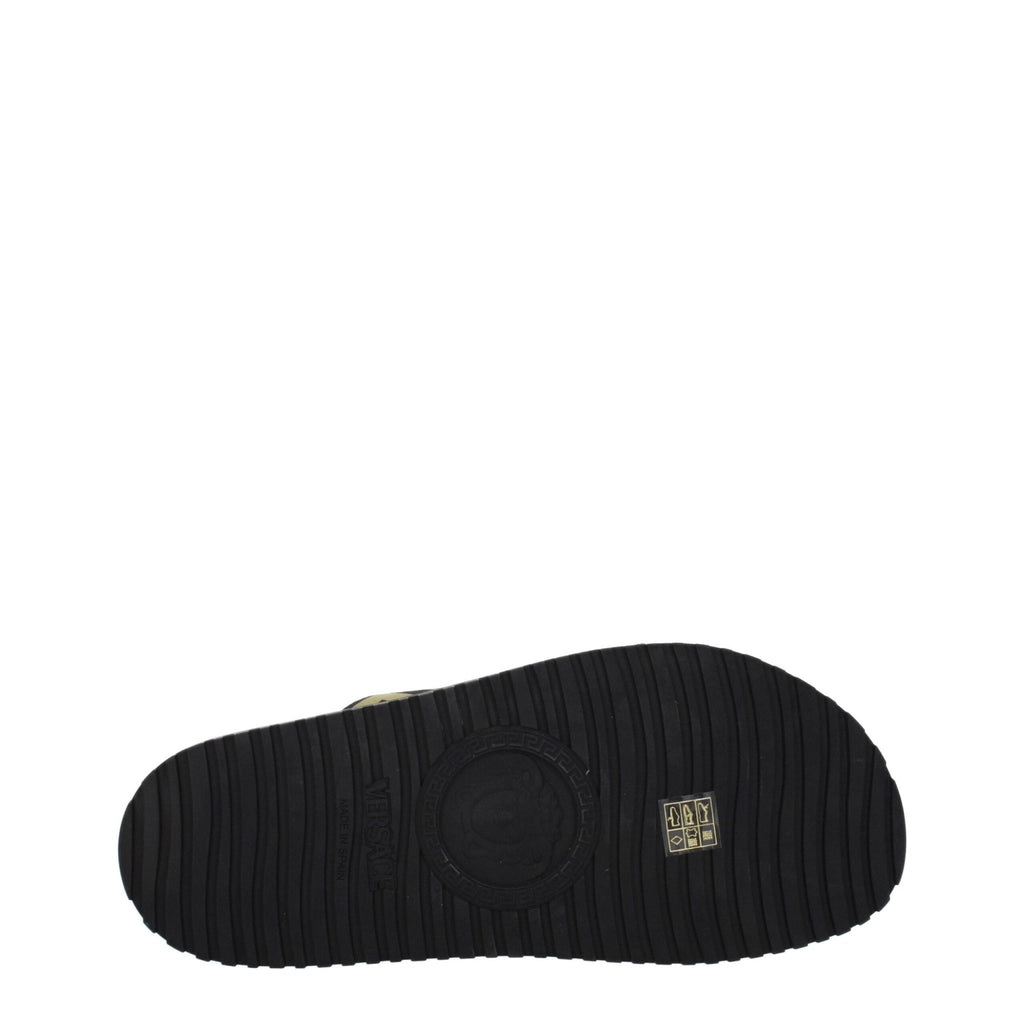 Versace Black Fabric Slipper - Beyzy Store - Versace
