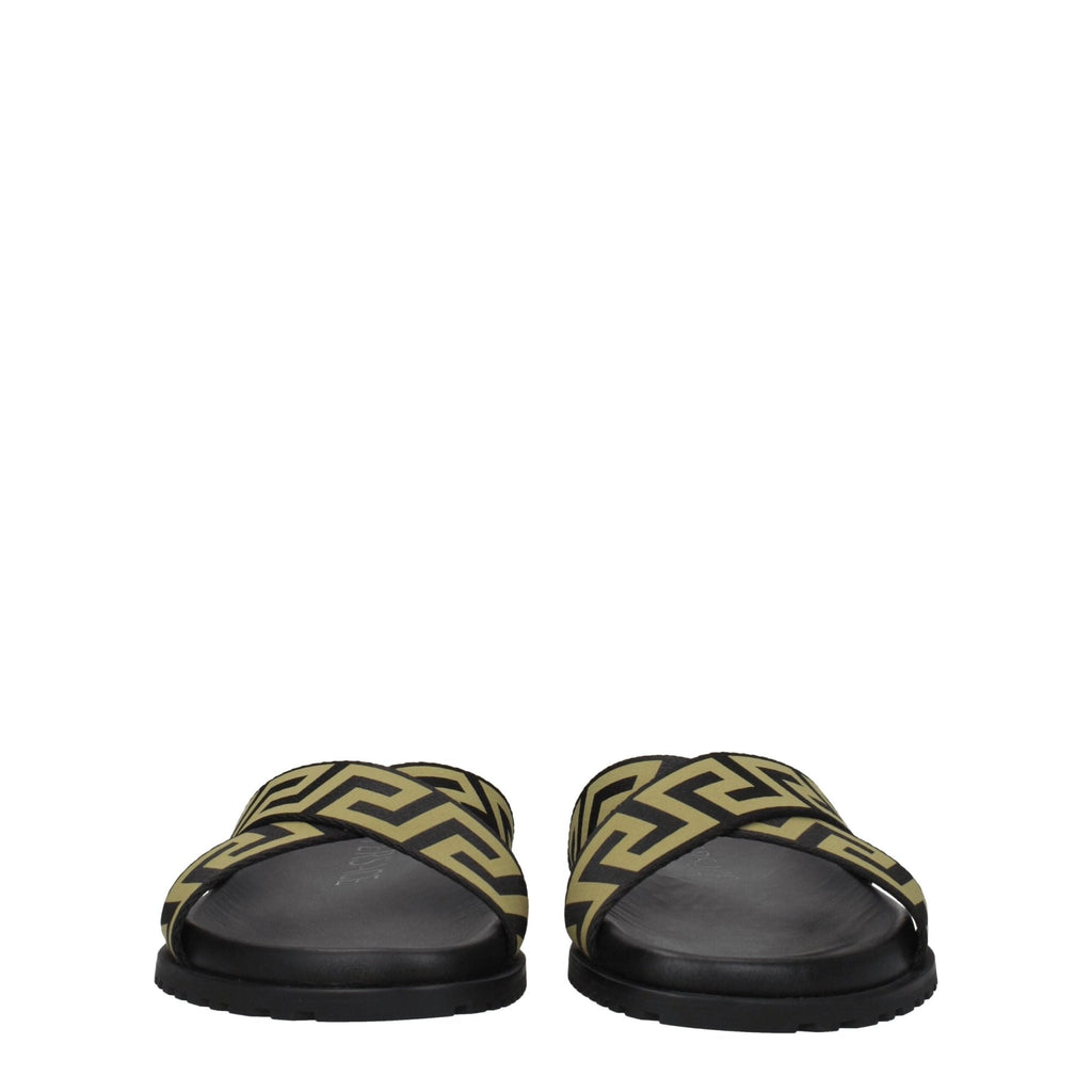 Versace Black Fabric Slipper - Beyzy Store - Versace