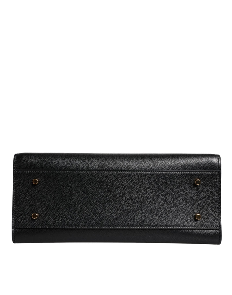 Versace Black Large Leather Top Handle Shoulder Crossbody Bag - Beyzy Store - Versace
