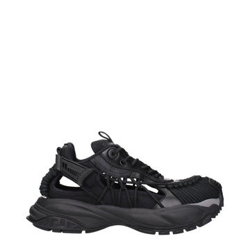 Versace Black Leather Athletic Sneakers - Beyzy Store - Versace