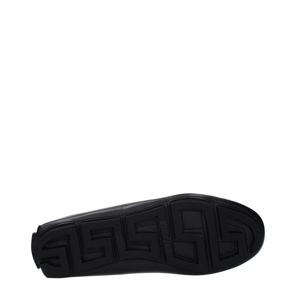 Versace Black Leather Loafer - Beyzy Store - Versace