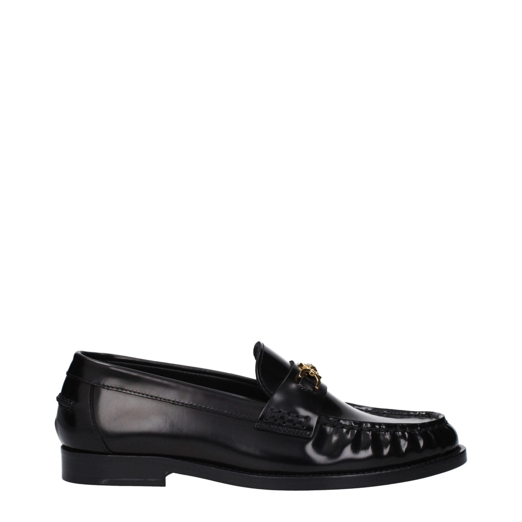 Versace Black Leather Loafer - Beyzy Store - Versace