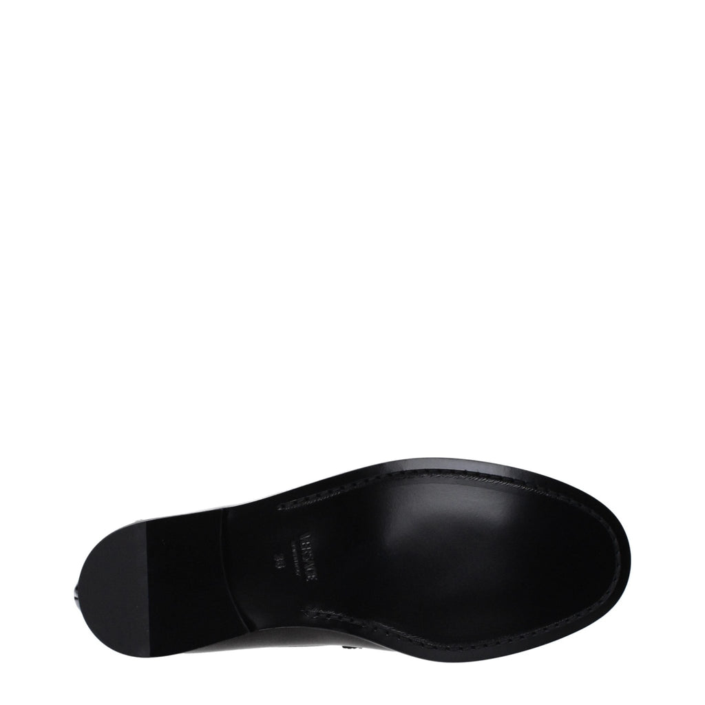 Versace Black Leather Loafer - Beyzy Store - Versace