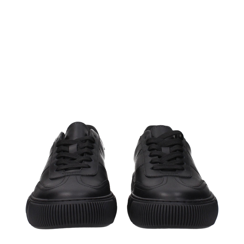 Versace Black Leather Sneakers - Beyzy Store - Versace