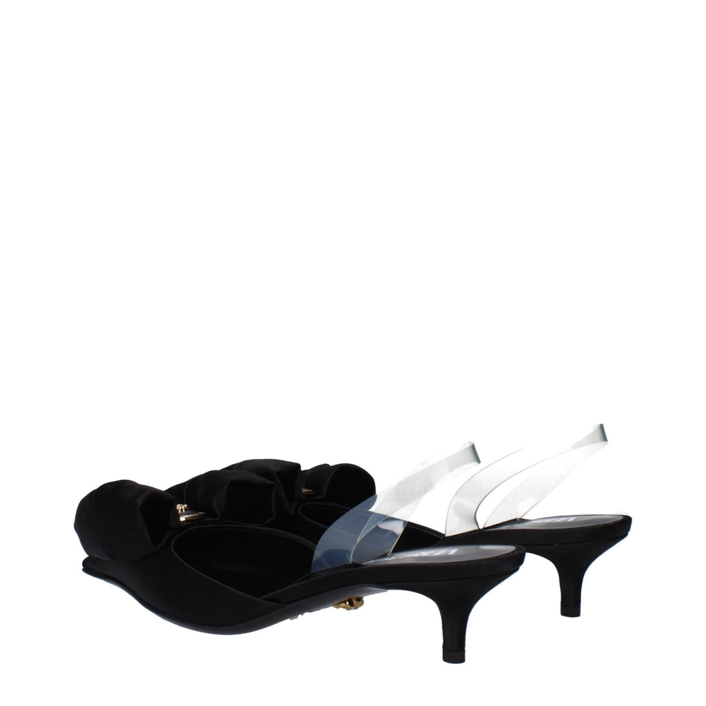 Versace Black Satin Sandal - Beyzy Store - Versace