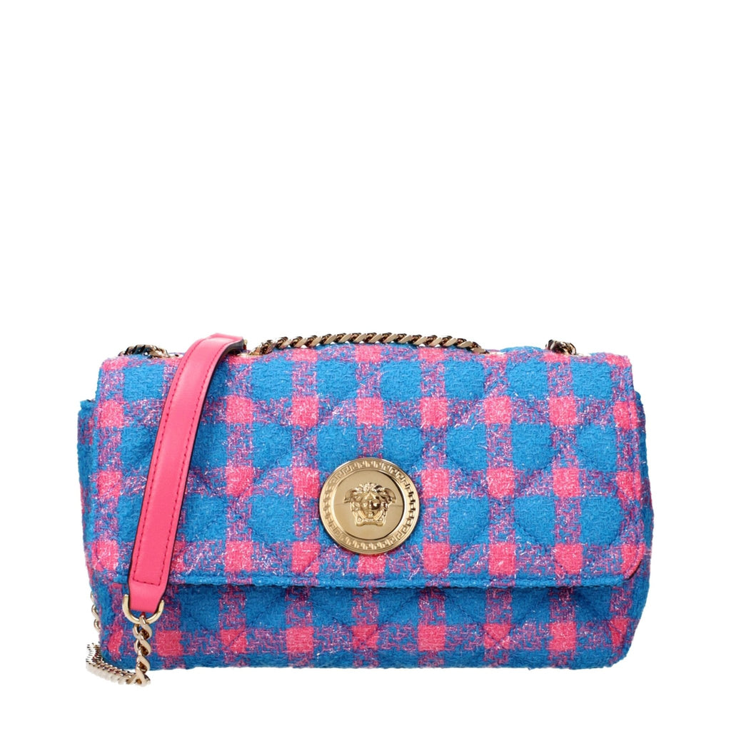 Versace Blue Fabric Crossbody Bag - Beyzy Store - Versace
