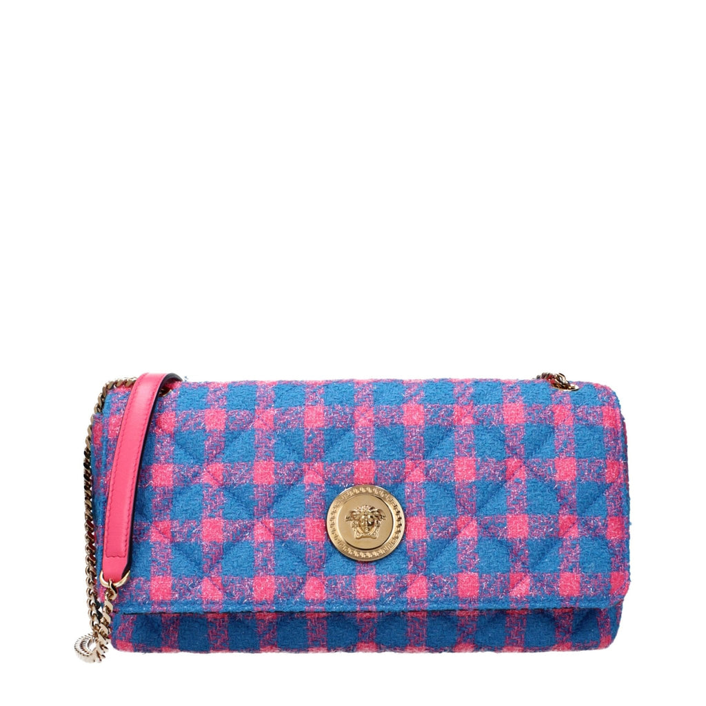 Versace Blue Fabric Crossbody Bag - Beyzy Store - Versace
