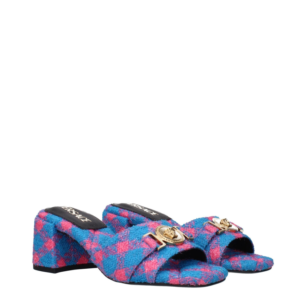 Versace Blue Fabric Sandal - Beyzy Store - Versace
