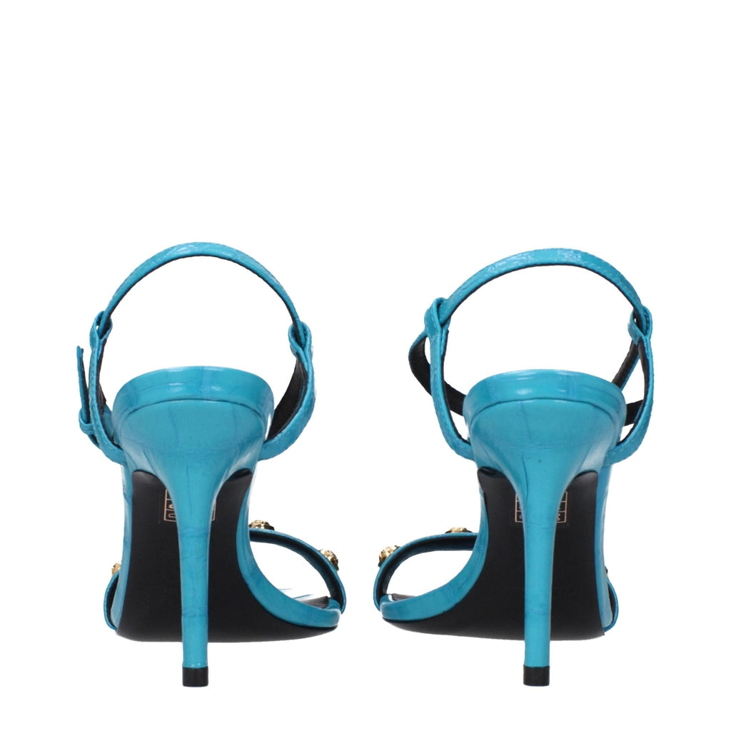 Versace Blue Leather Sandal - Beyzy Store - Versace