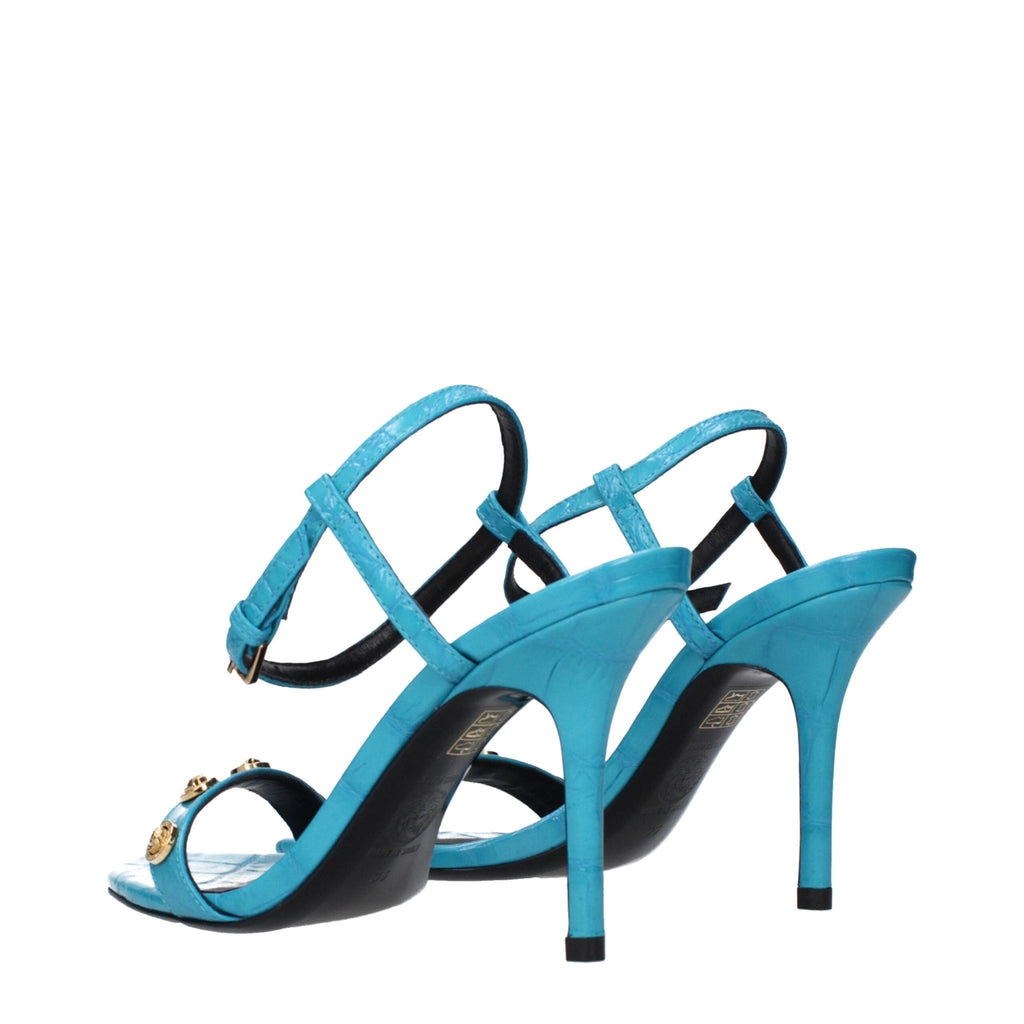Versace Blue Leather Sandal - Beyzy Store - Versace