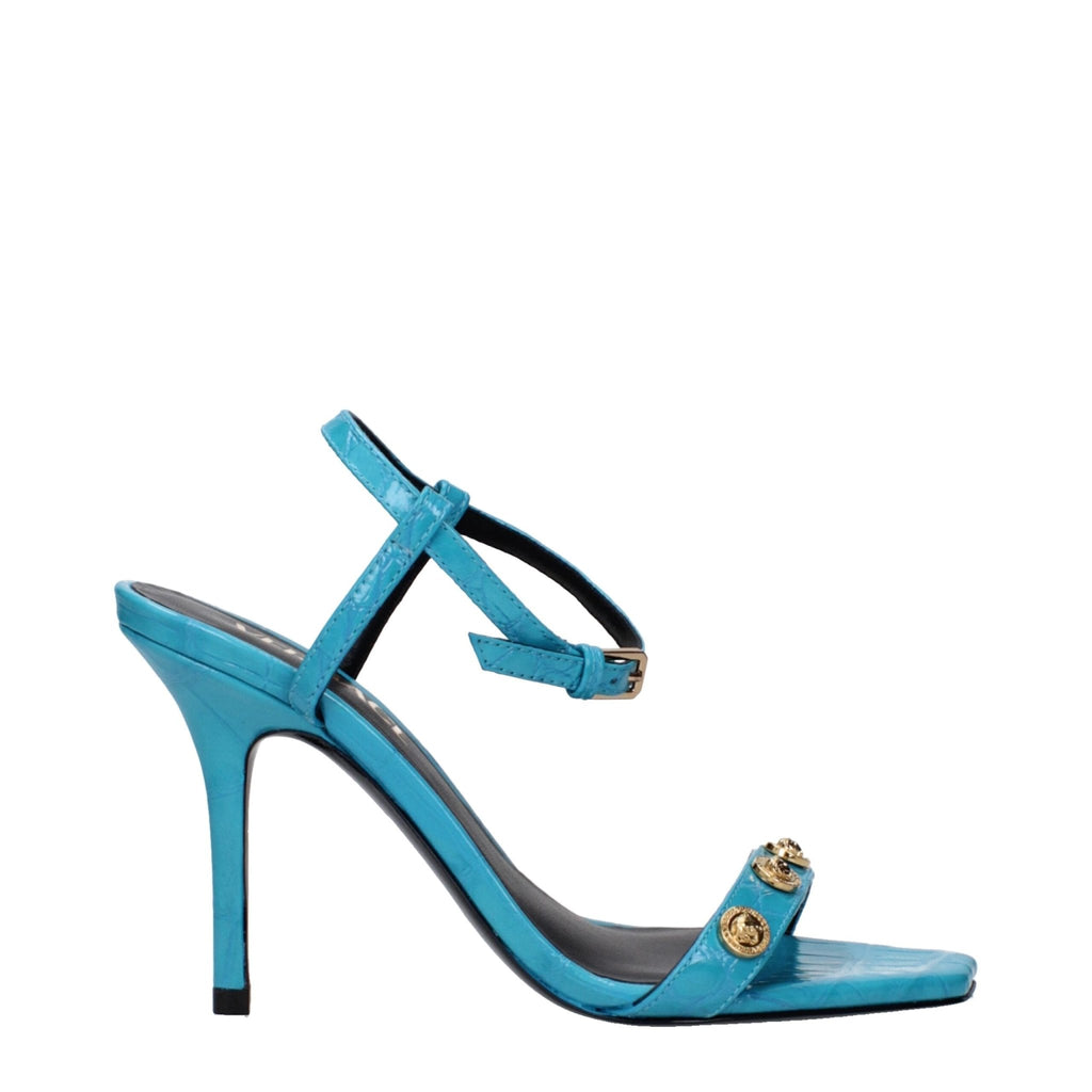 Versace Blue Leather Sandal - Beyzy Store - Versace