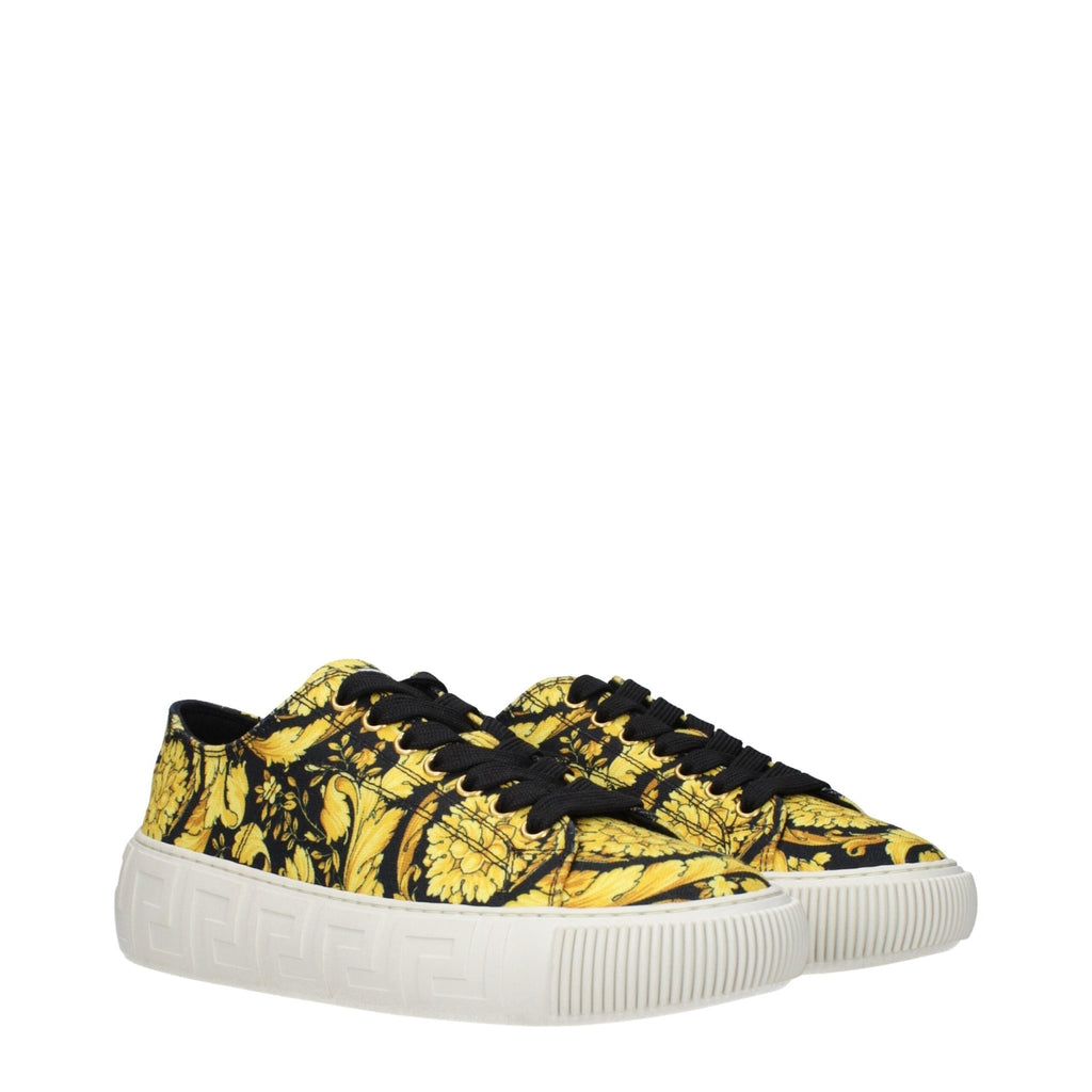 Versace Gold Fabric Sneakers - Beyzy Store - Versace