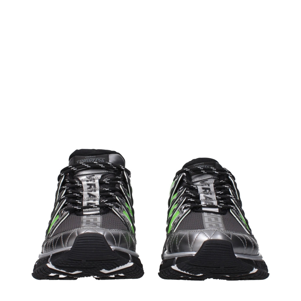 Versace Gray Fabric Sneakers - Beyzy Store - Versace