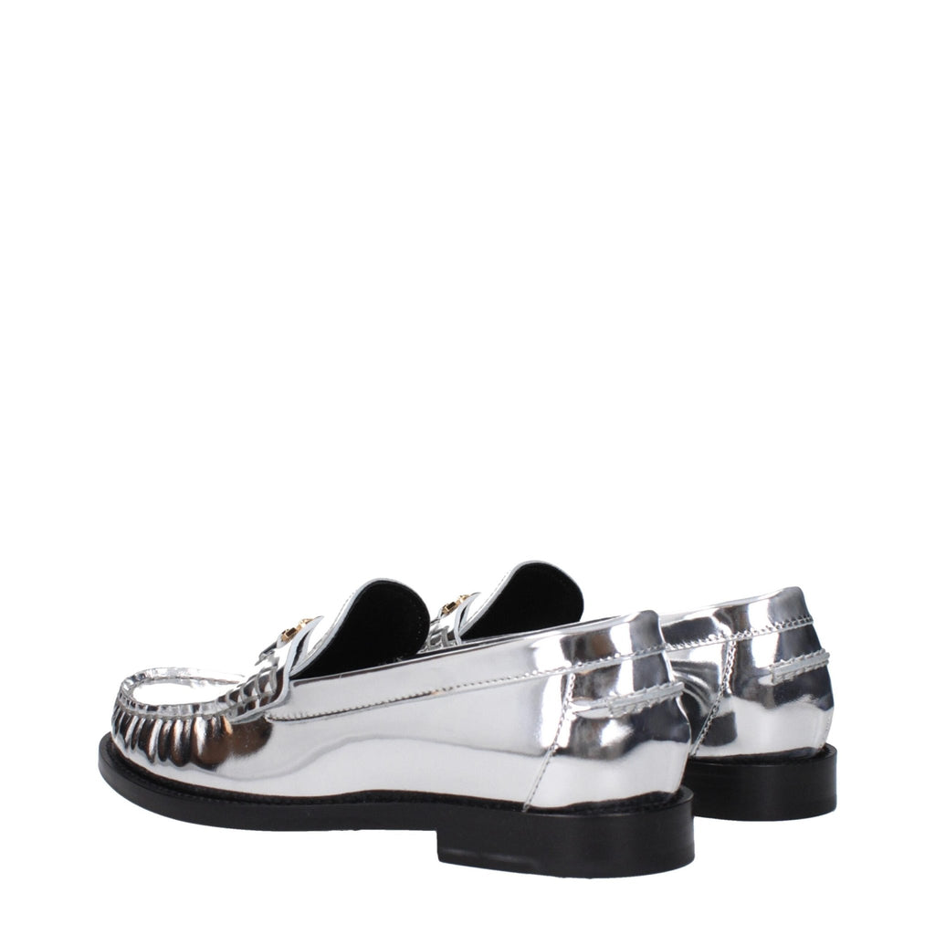 Versace Gray Leather Loafer - Beyzy Store - Versace