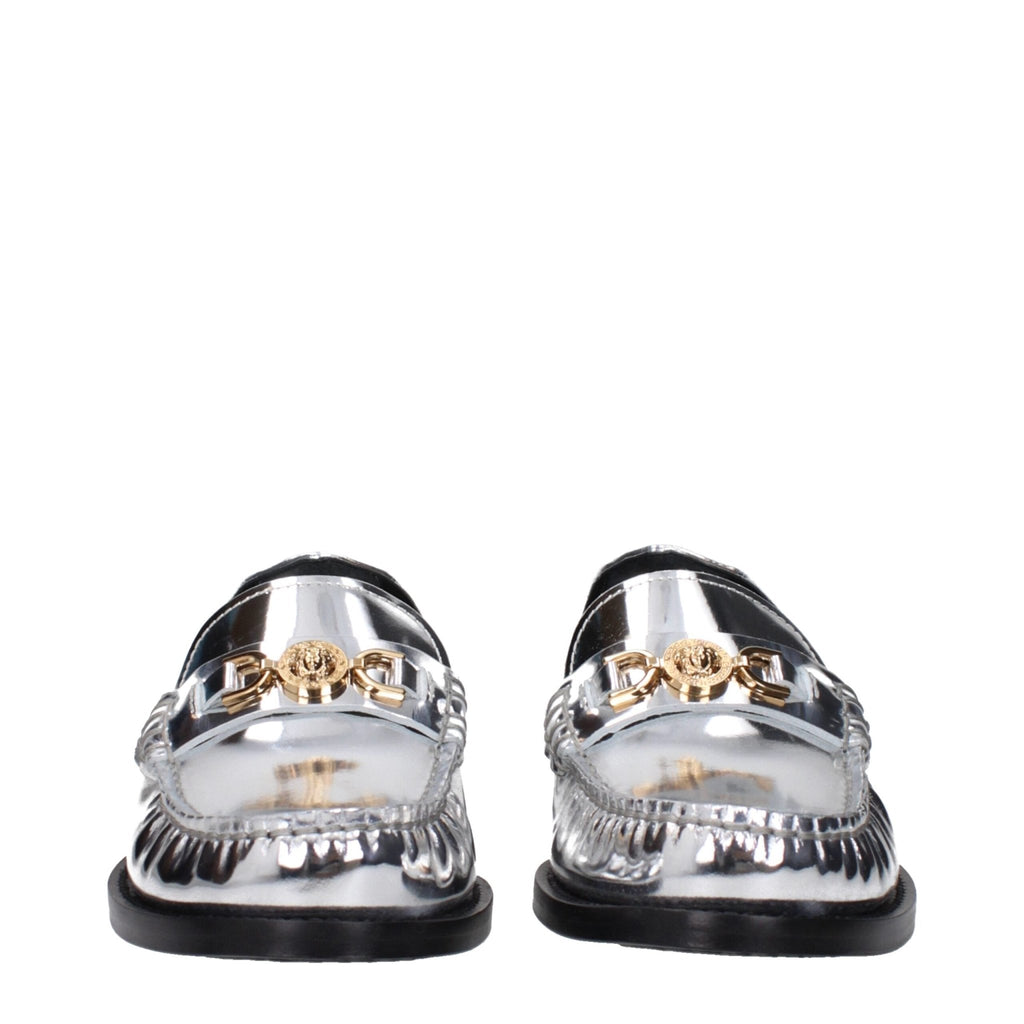 Versace Gray Leather Loafer - Beyzy Store - Versace
