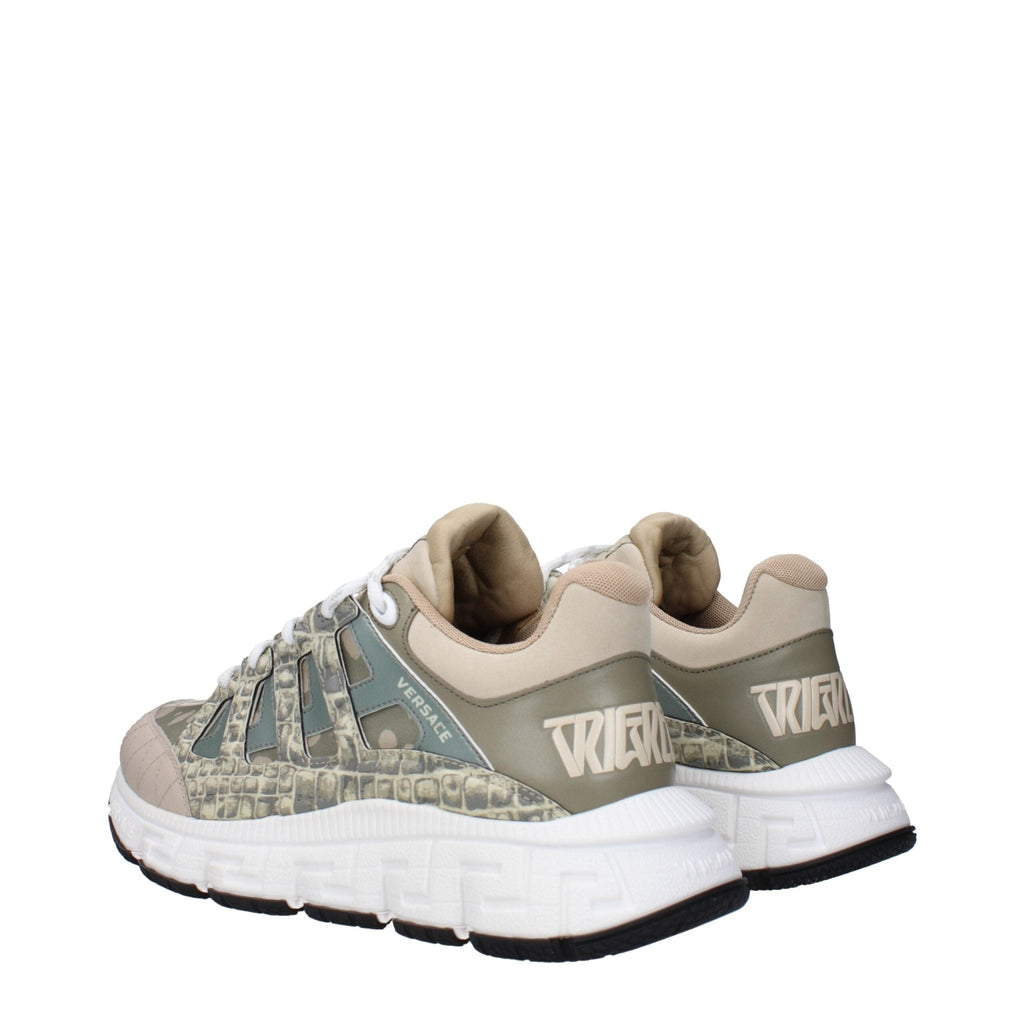 Versace Green Fabric Sneakers - Beyzy Store - Versace
