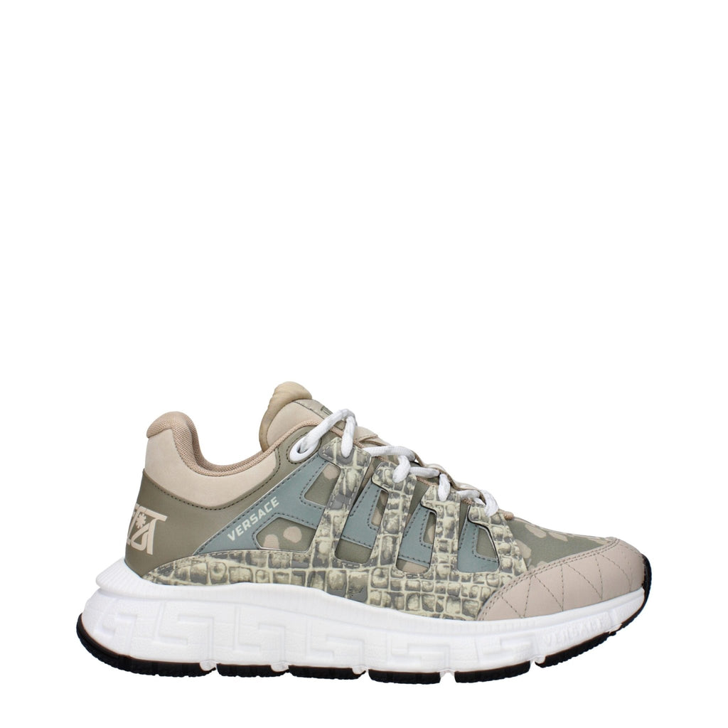 Versace Green Fabric Sneakers - Beyzy Store - Versace