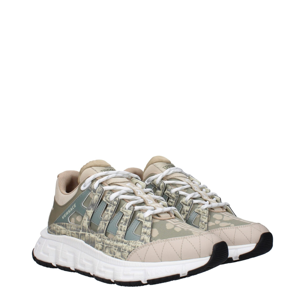 Versace Green Fabric Sneakers - Beyzy Store - Versace
