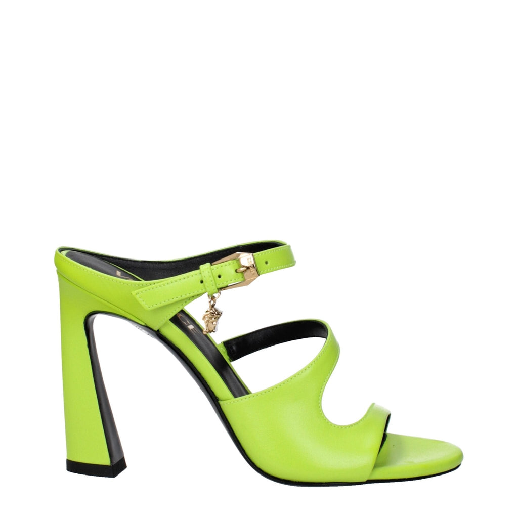 Versace Green Leather Sandal - Beyzy Store - Versace