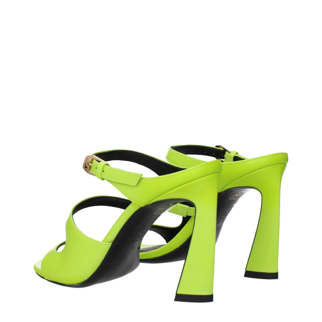 Versace Green Leather Sandal - Beyzy Store - Versace