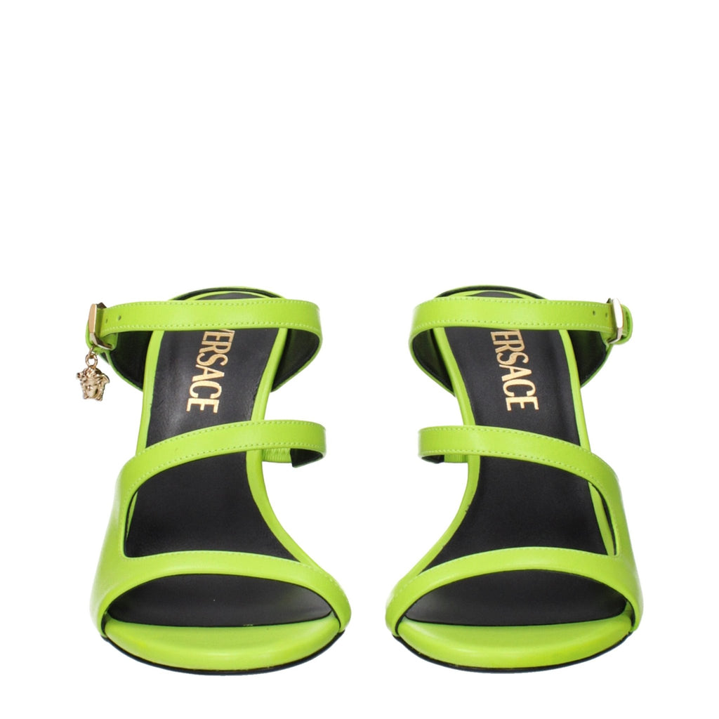 Versace Green Leather Sandal - Beyzy Store - Versace