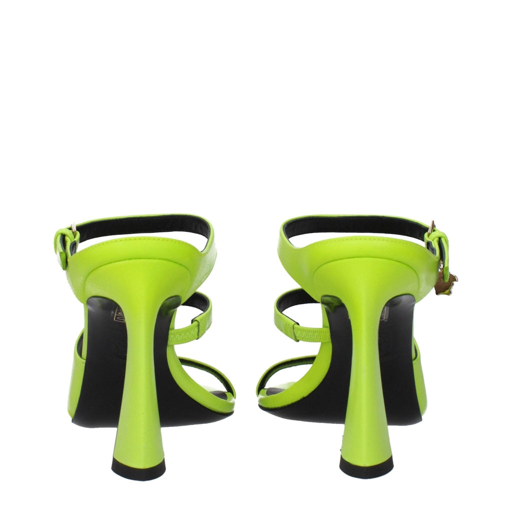 Versace Green Leather Sandal - Beyzy Store - Versace