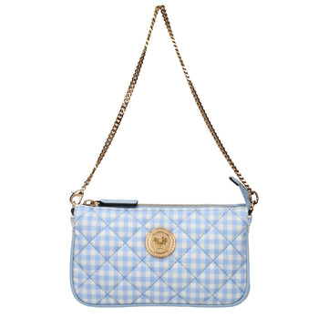 Versace Light Blue Fabric Handbag - Beyzy Store - Versace