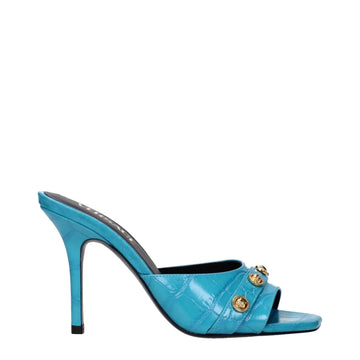 Versace Light Blue Leather Sandal - Beyzy Store - Versace