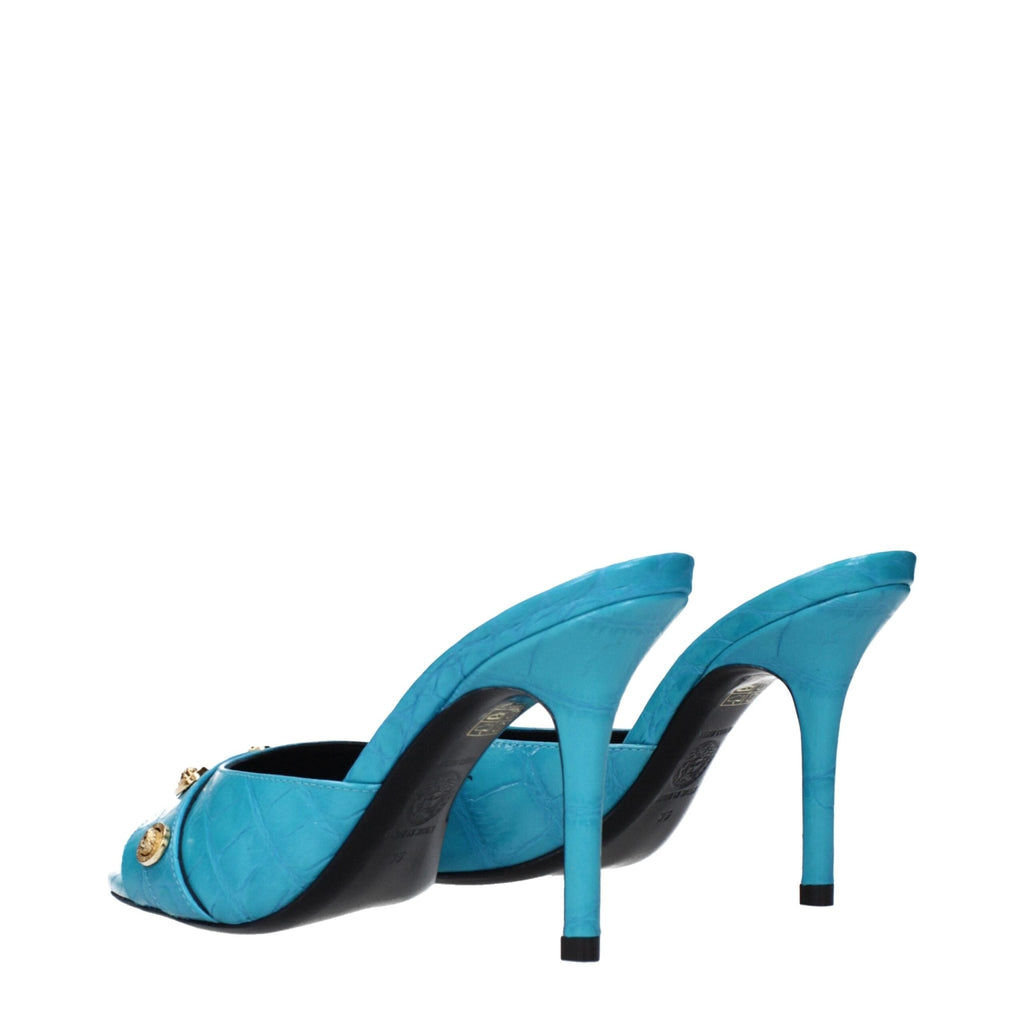 Versace Light Blue Leather Sandal - Beyzy Store - Versace