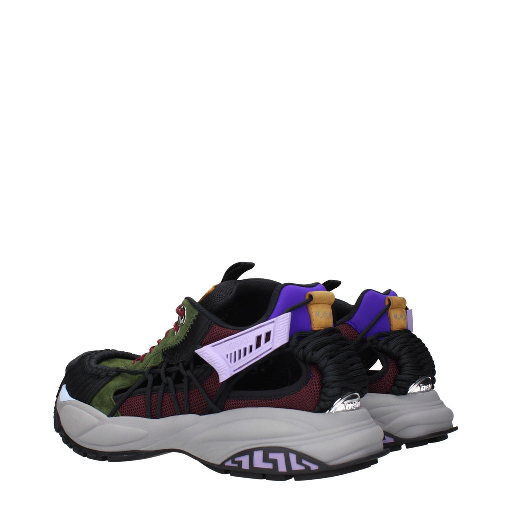 Versace Multicolor Leather Athletic Sneakers - Beyzy Store - Versace