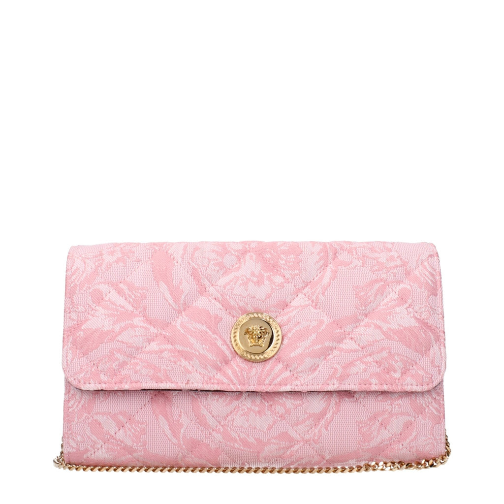 Versace Pink Fabric Clutch Bags - Beyzy Store - Versace