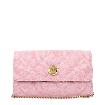 Versace Pink Fabric Clutch Bags - Beyzy Store - Versace