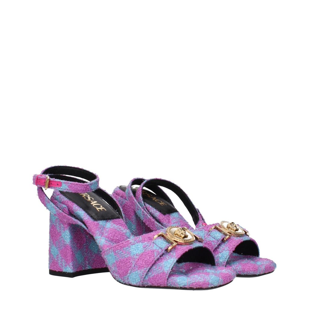 Versace Pink Fabric Sandals - Beyzy Store - Versace