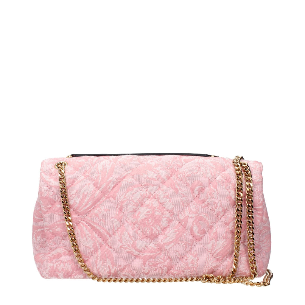 Versace Pink Fabric Shoulder Bags - Beyzy Store - Versace