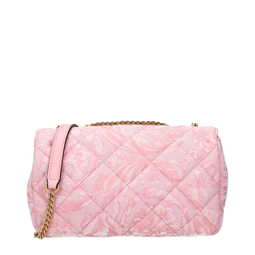 Versace Pink Fabric Shoulder Bags - Beyzy Store - Versace