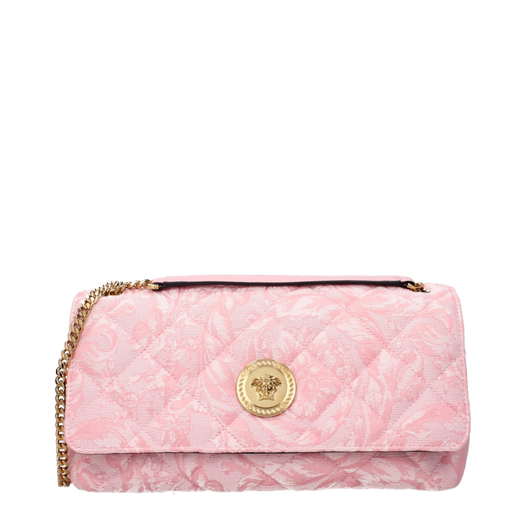 Versace Pink Fabric Shoulder Bags - Beyzy Store - Versace