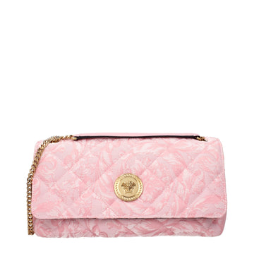 Versace Pink Fabric Shoulder Bags - Beyzy Store - Versace
