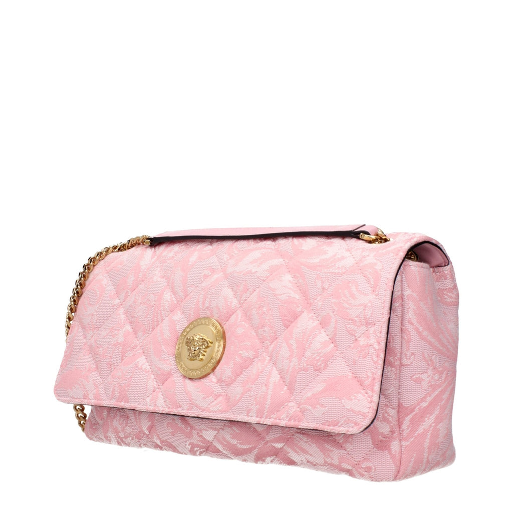 Versace Pink Fabric Shoulder Bags - Beyzy Store - Versace