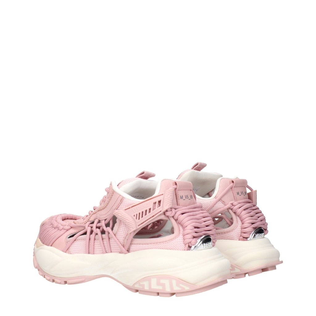 Versace Pink Leather Chunky Sneakers - Beyzy Store - Versace