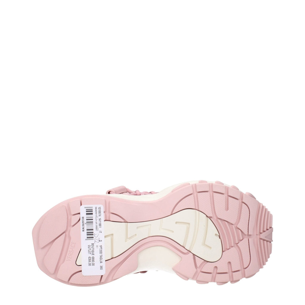 Versace Pink Leather Chunky Sneakers - Beyzy Store - Versace