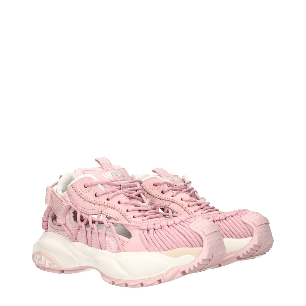 Versace Pink Leather Chunky Sneakers - Beyzy Store - Versace