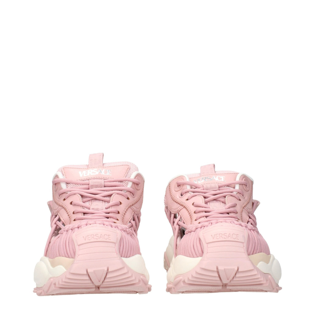 Versace Pink Leather Chunky Sneakers - Beyzy Store - Versace